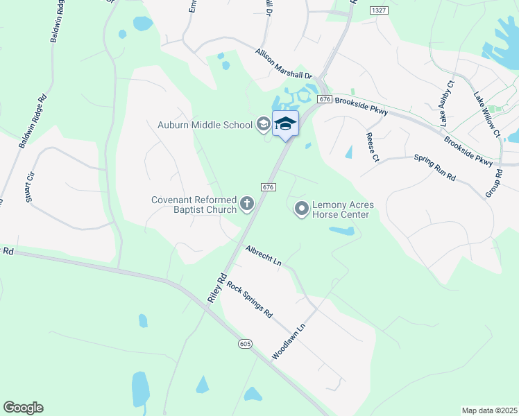 map of restaurants, bars, coffee shops, grocery stores, and more near 7329 Riley Road in Warrenton