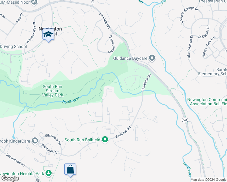 map of restaurants, bars, coffee shops, grocery stores, and more near 8202 Burning Forest Court in Springfield