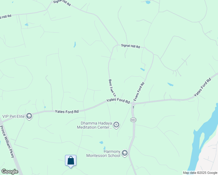 map of restaurants, bars, coffee shops, grocery stores, and more near 10210 Bent Tree Lane in Manassas