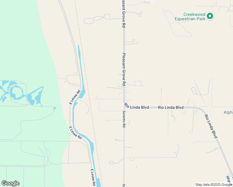 map of restaurants, bars, coffee shops, grocery stores, and more near 9145 Rio Linda Boulevard in Elverta