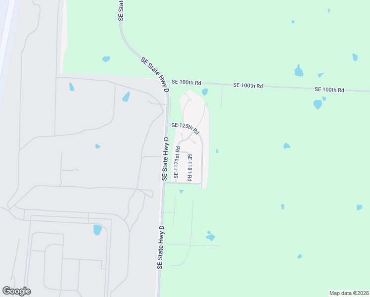 map of restaurants, bars, coffee shops, grocery stores, and more near 145 Southeast 1181 Road in Knob Noster