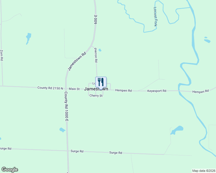 map of restaurants, bars, coffee shops, grocery stores, and more near 105 Main Street in Pocahontas