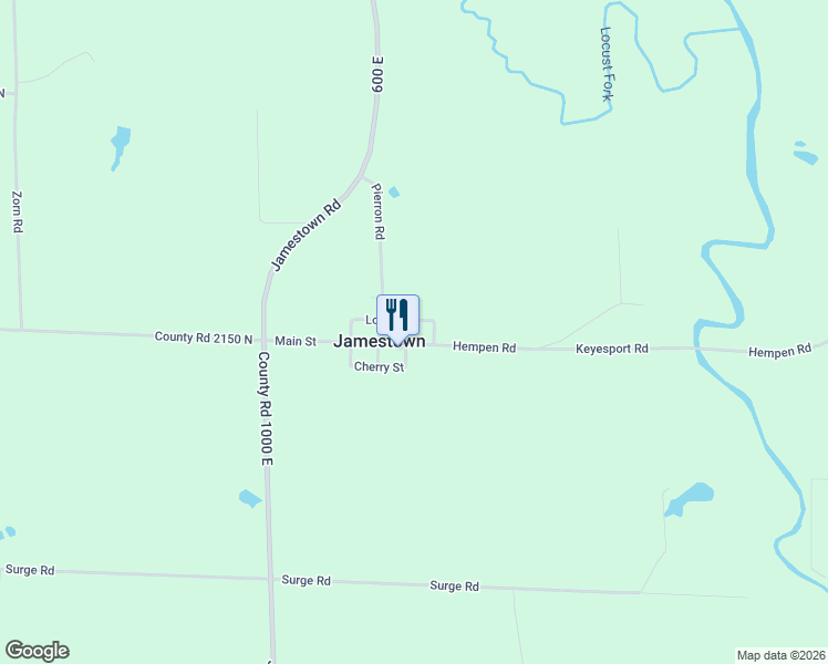 map of restaurants, bars, coffee shops, grocery stores, and more near 105 Main Street in Pocahontas