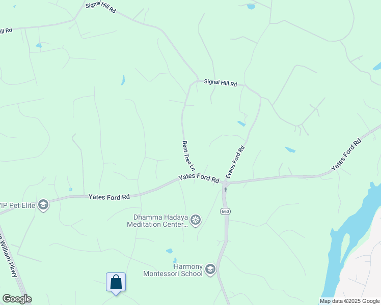 map of restaurants, bars, coffee shops, grocery stores, and more near 10205 Bent Tree Lane in Manassas