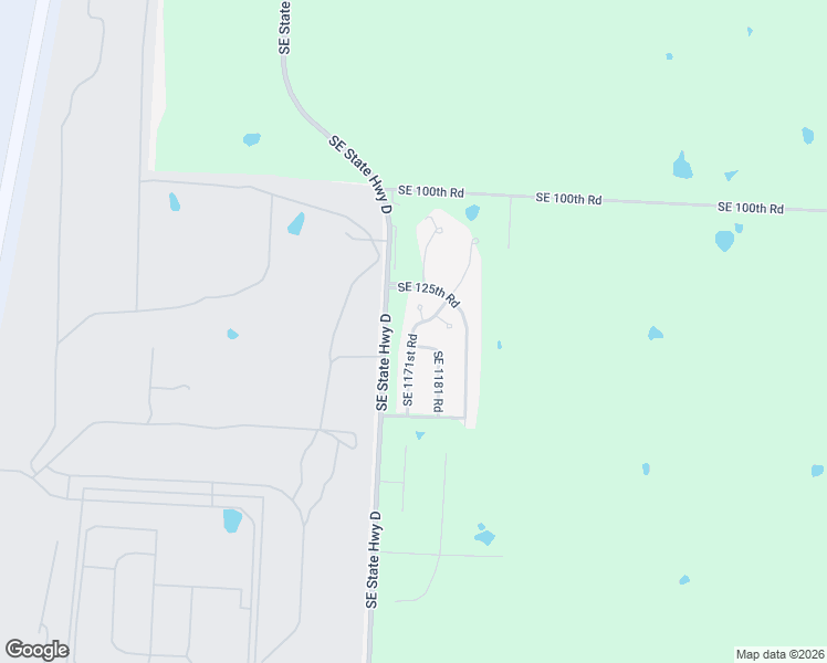 map of restaurants, bars, coffee shops, grocery stores, and more near 145 Southeast 1181 Road in Knob Noster