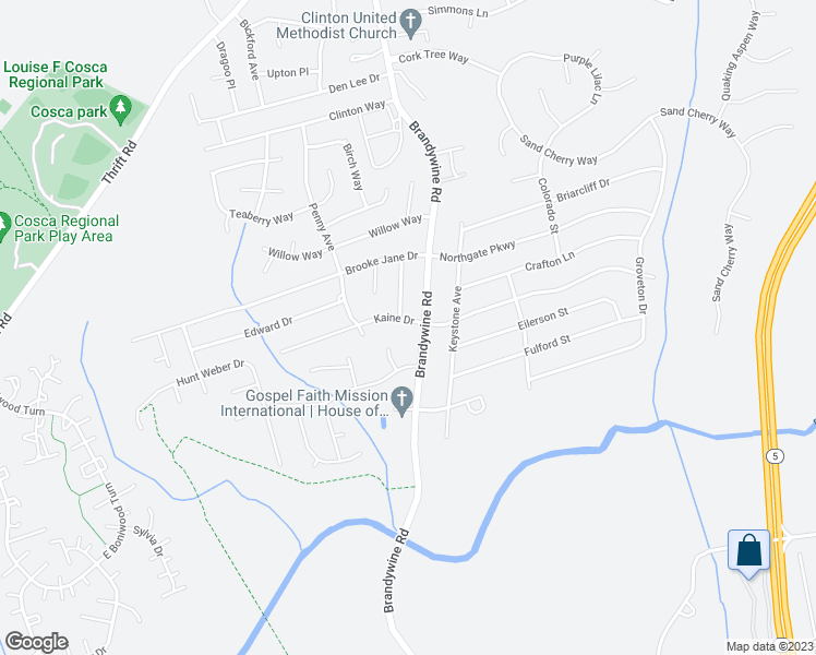 map of restaurants, bars, coffee shops, grocery stores, and more near 6505 Kaine Drive in Clinton