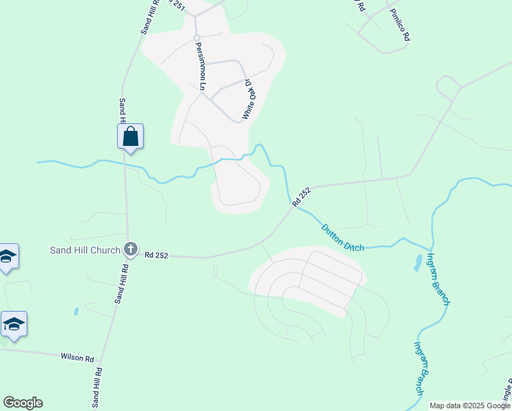 map of restaurants, bars, coffee shops, grocery stores, and more near 19046 Winterberry Street in Milton