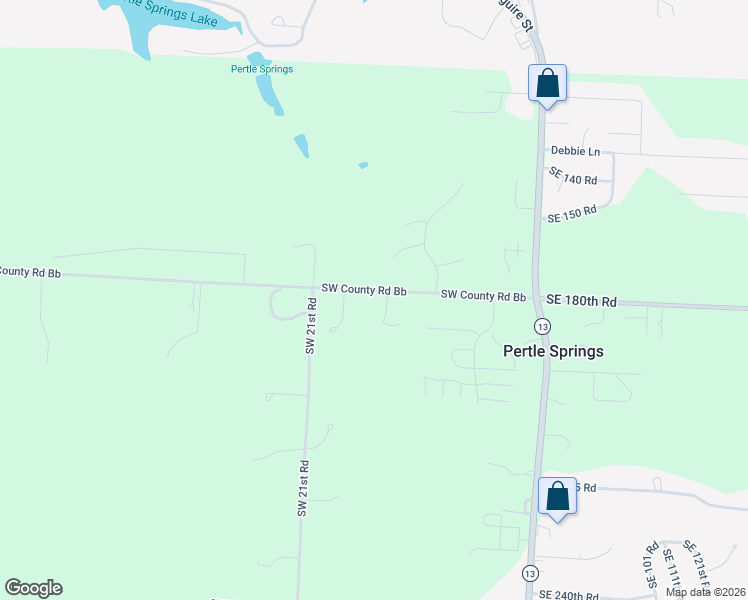 map of restaurants, bars, coffee shops, grocery stores, and more near 38 Southwest County Road Bb in Warrensburg