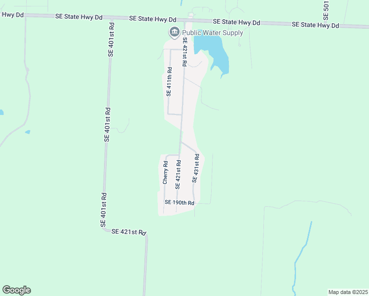 map of restaurants, bars, coffee shops, grocery stores, and more near 165 Southeast 431st Road in Warrensburg