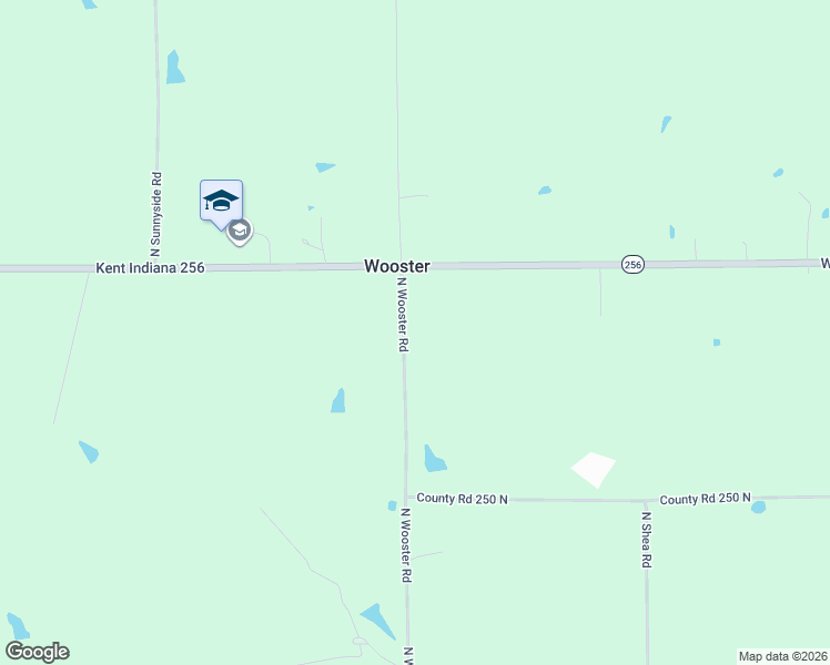 map of restaurants, bars, coffee shops, grocery stores, and more near 2840 North Wooster Road in Scottsburg