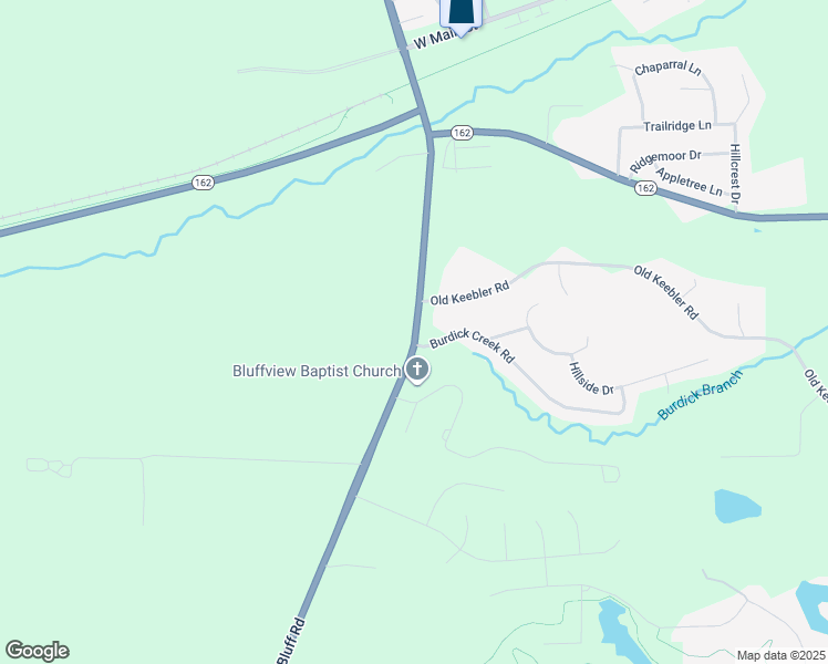 map of restaurants, bars, coffee shops, grocery stores, and more near 2105 North Bluff Road in Collinsville