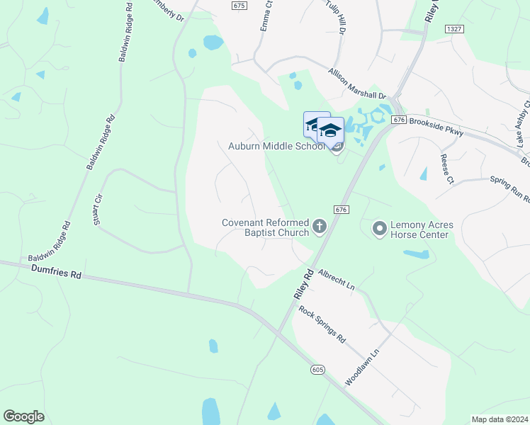map of restaurants, bars, coffee shops, grocery stores, and more near 7291 Earlys Road in Warrenton