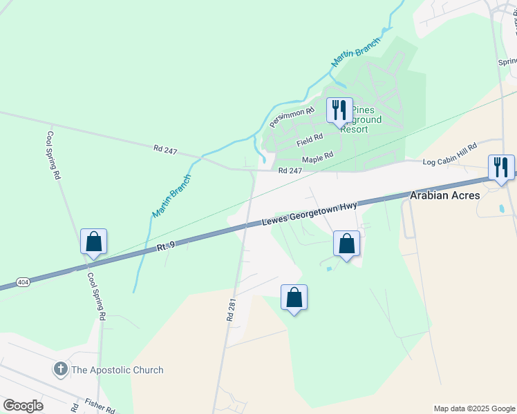 map of restaurants, bars, coffee shops, grocery stores, and more near 30393 East Mill Run in Milton