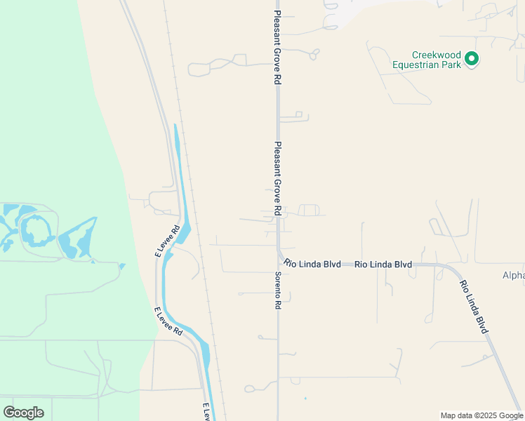map of restaurants, bars, coffee shops, grocery stores, and more near 9145 Rio Linda Boulevard in Elverta