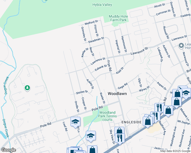 map of restaurants, bars, coffee shops, grocery stores, and more near 4816 Sprayer Street in Alexandria