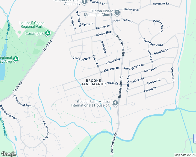 map of restaurants, bars, coffee shops, grocery stores, and more near 6308 Edward Drive in Clinton