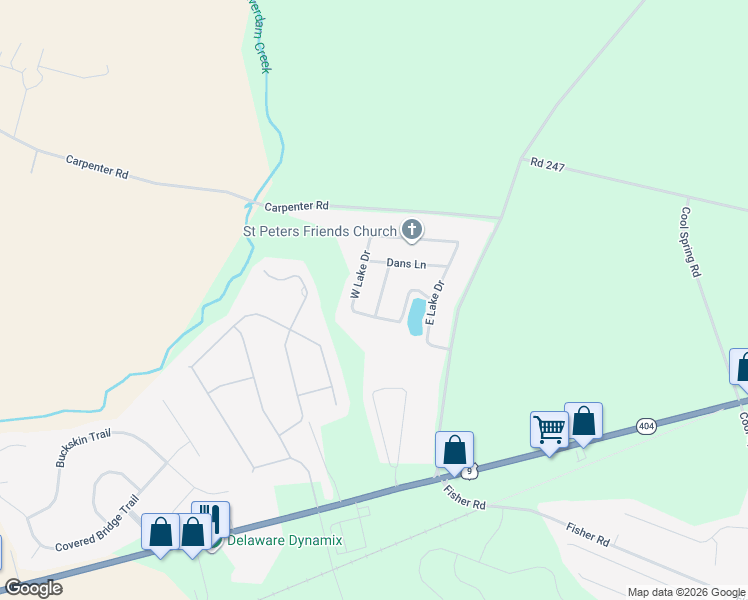 map of restaurants, bars, coffee shops, grocery stores, and more near 108 Georges Lane in Milton