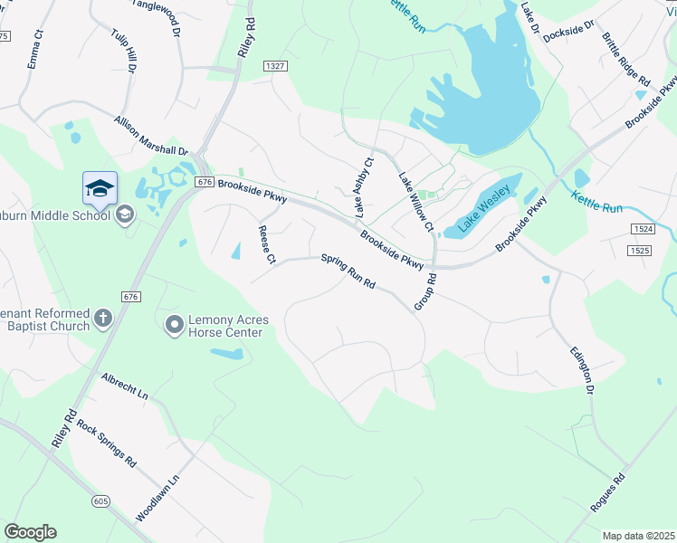 map of restaurants, bars, coffee shops, grocery stores, and more near 4558 Gates Road in Warrenton