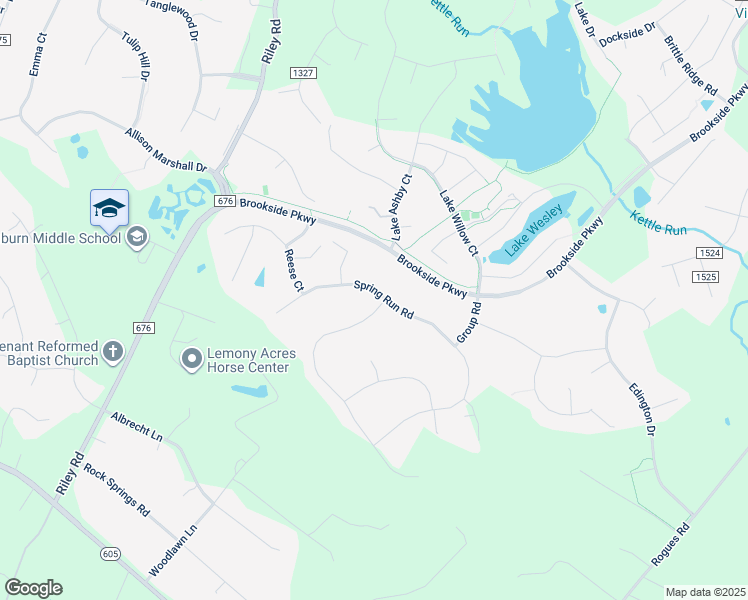 map of restaurants, bars, coffee shops, grocery stores, and more near 4558 Gates Road in Warrenton