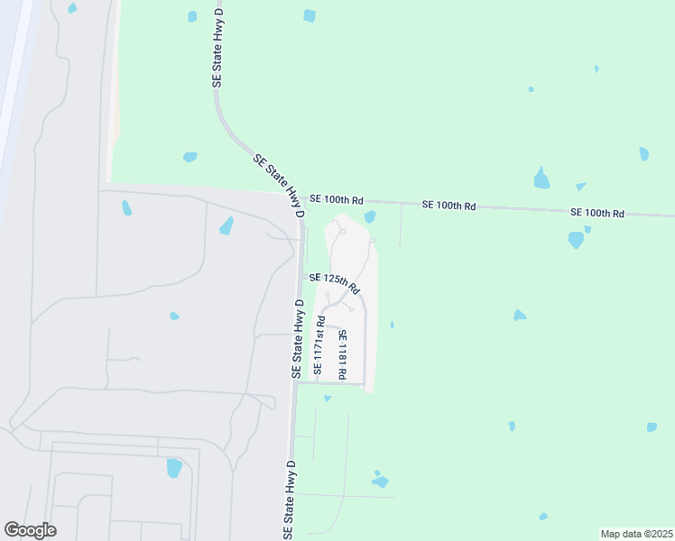 map of restaurants, bars, coffee shops, grocery stores, and more near 123 Southeast 1161 in Knob Noster