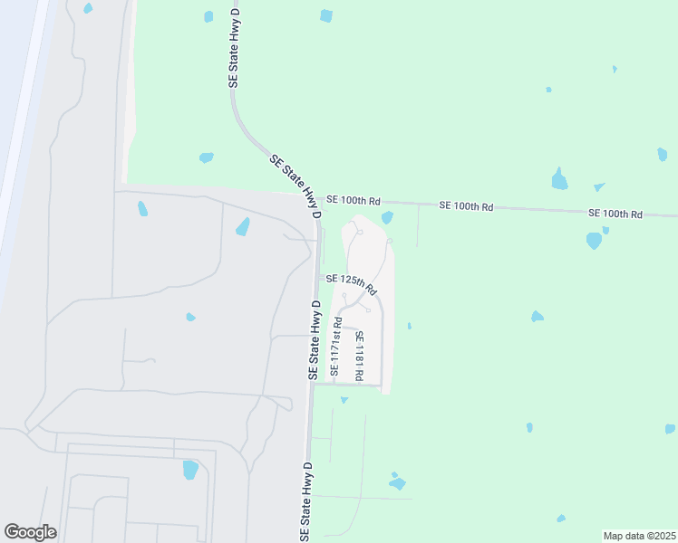 map of restaurants, bars, coffee shops, grocery stores, and more near 123 Southeast 1161 in Knob Noster