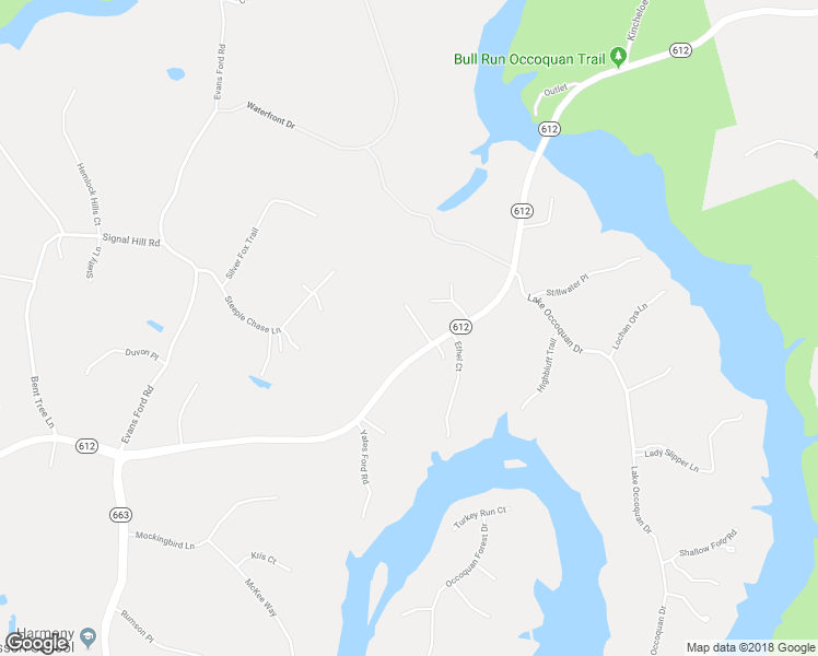 map of restaurants, bars, coffee shops, grocery stores, and more near 6102 Yates Ford Rd in Manassas