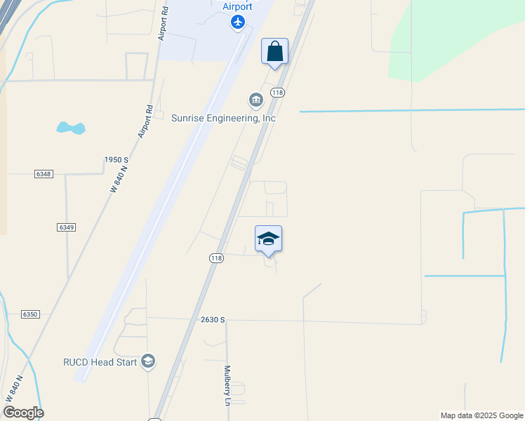 map of restaurants, bars, coffee shops, grocery stores, and more near 472 West 2300 South in Richfield