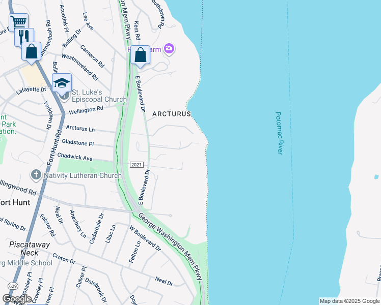 map of restaurants, bars, coffee shops, grocery stores, and more near 820 Herbert Springs Road in Alexandria
