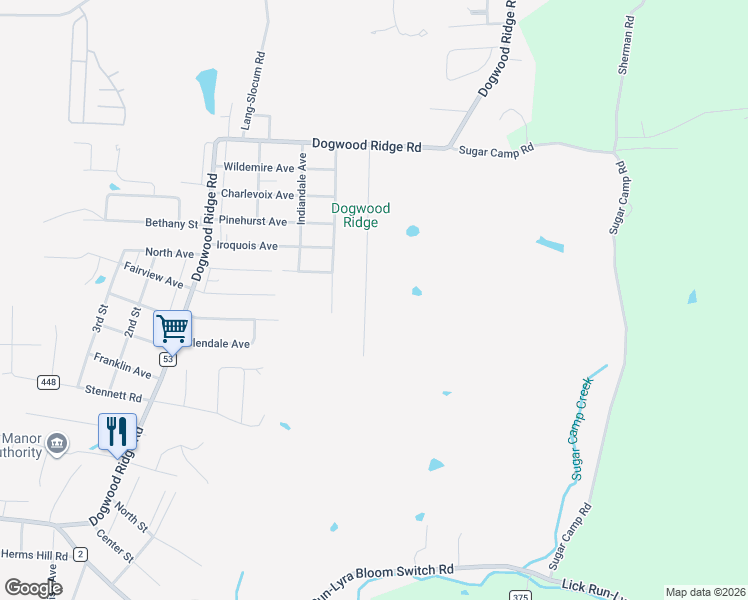 map of restaurants, bars, coffee shops, grocery stores, and more near 1566 Lawson Street in Wheelersburg