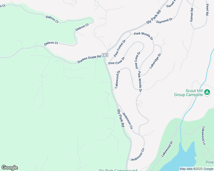 map of restaurants, bars, coffee shops, grocery stores, and more near 4440 Sly Park Road in Pollock Pines