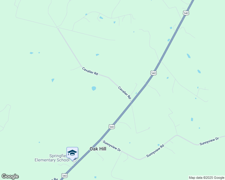 map of restaurants, bars, coffee shops, grocery stores, and more near Cavalier Road in Rileyville