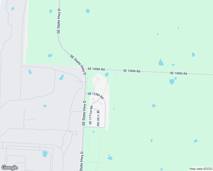 map of restaurants, bars, coffee shops, grocery stores, and more near 118 Southeast 1171st Road in Knob Noster