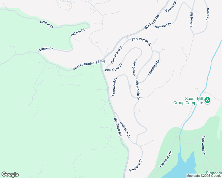 map of restaurants, bars, coffee shops, grocery stores, and more near 7003 Lakewood Drive in Pollock Pines