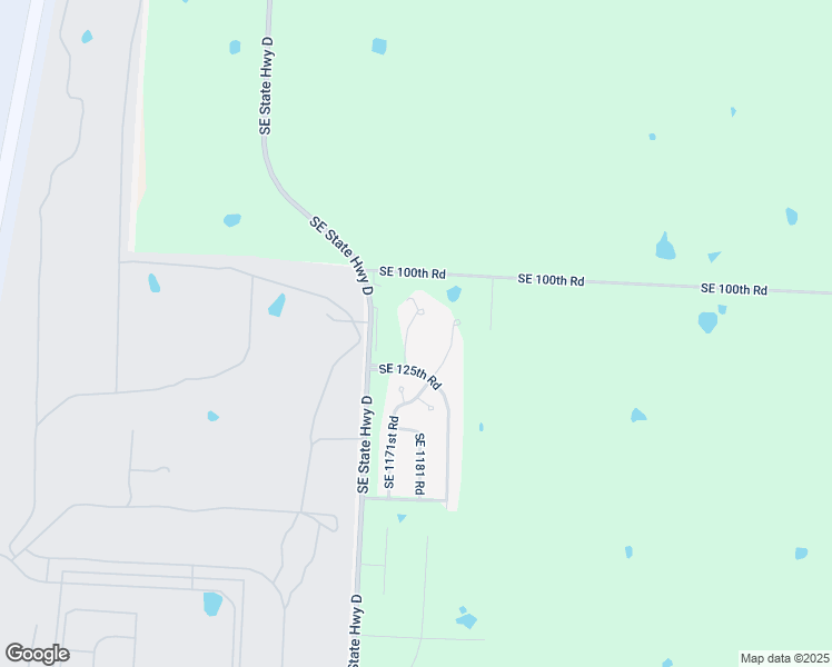 map of restaurants, bars, coffee shops, grocery stores, and more near 114 Southeast 1161 in Knob Noster