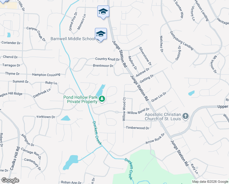 map of restaurants, bars, coffee shops, grocery stores, and more near 365 Clarkson Park Drive in Saint Charles