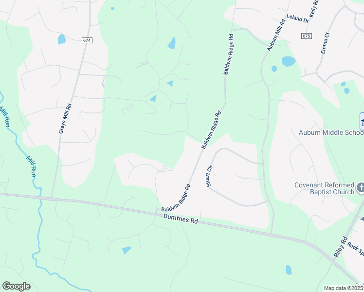 map of restaurants, bars, coffee shops, grocery stores, and more near 7296 Baldwin Ridge Road in Warrenton