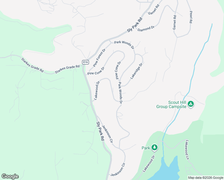 map of restaurants, bars, coffee shops, grocery stores, and more near 4420 Park Woods Drive in Pollock Pines