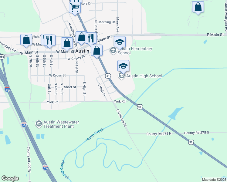 map of restaurants, bars, coffee shops, grocery stores, and more near in 