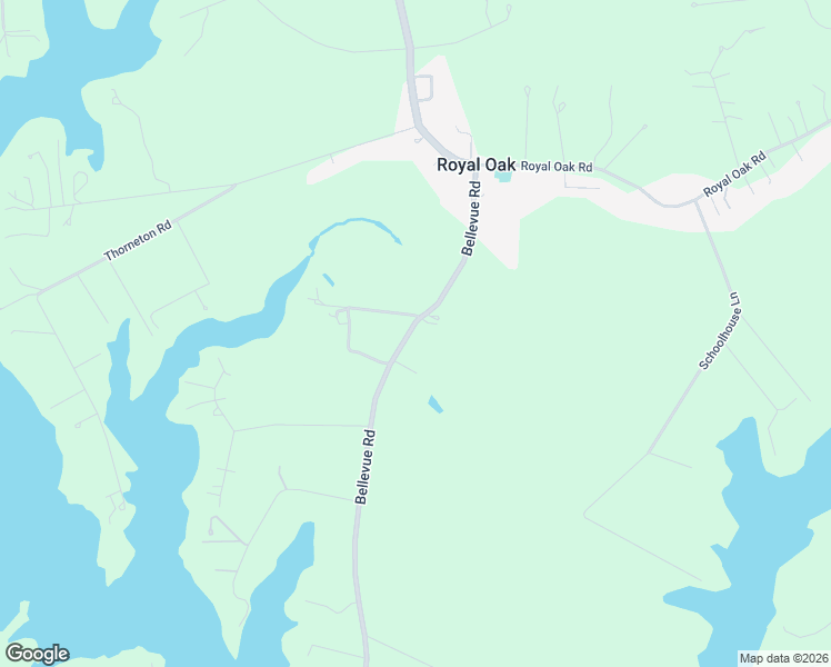 map of restaurants, bars, coffee shops, grocery stores, and more near 6827 Bellevue Road in Royal Oak