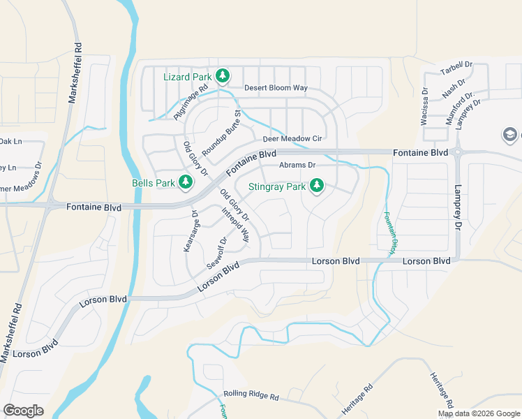 map of restaurants, bars, coffee shops, grocery stores, and more near 6918 Alliance Loop in Colorado Springs