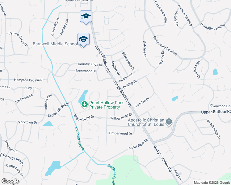 map of restaurants, bars, coffee shops, grocery stores, and more near 732 Willow Wood Court in Saint Charles