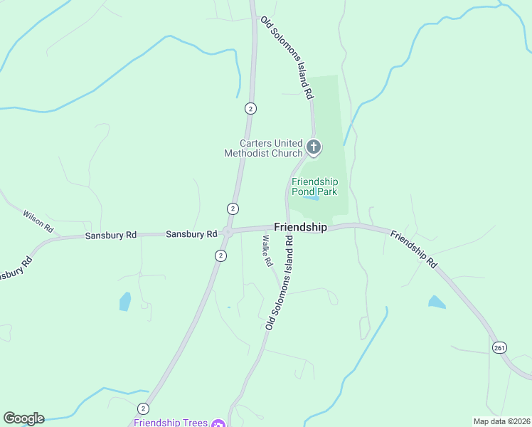 map of restaurants, bars, coffee shops, grocery stores, and more near 20 Sansbury Road in Friendship