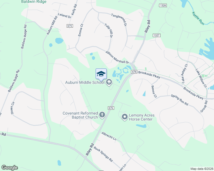 map of restaurants, bars, coffee shops, grocery stores, and more near 7270 Riley Road in Warrenton