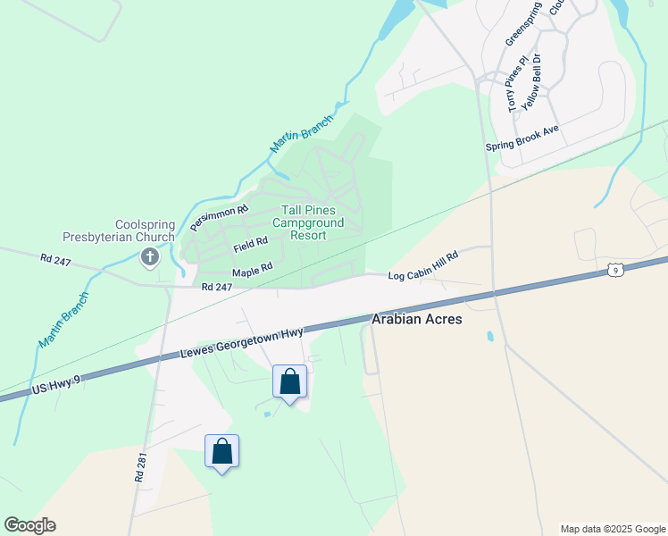 map of restaurants, bars, coffee shops, grocery stores, and more near Lawrence Circle in Lewes