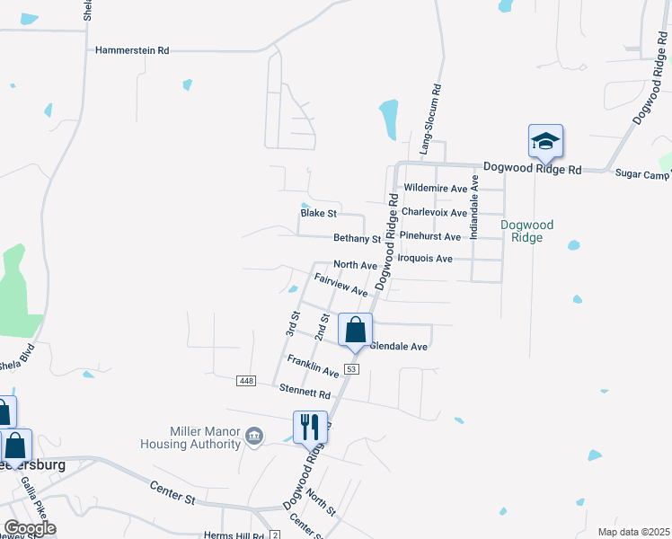 map of restaurants, bars, coffee shops, grocery stores, and more near 922 North Avenue in Wheelersburg