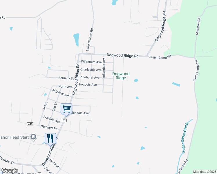 map of restaurants, bars, coffee shops, grocery stores, and more near 1225 Collingswood Drive in Wheelersburg