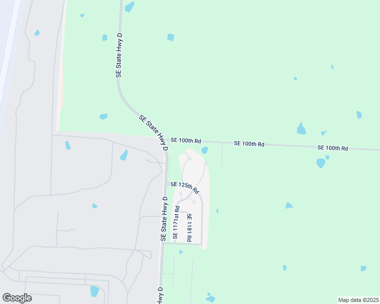 map of restaurants, bars, coffee shops, grocery stores, and more near 114 Southeast 1161 in Knob Noster