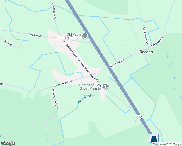 map of restaurants, bars, coffee shops, grocery stores, and more near 18127 McColleys Chapel Road in Georgetown