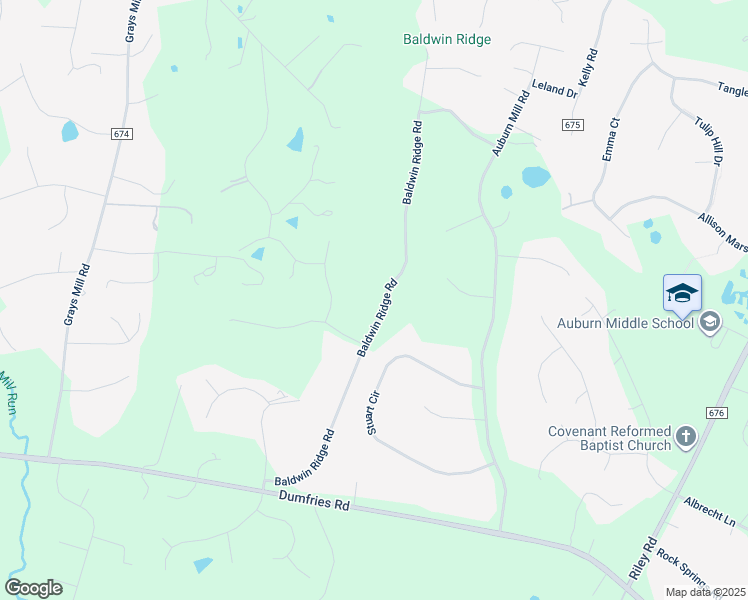 map of restaurants, bars, coffee shops, grocery stores, and more near 7258 Baldwin Ridge Road in Warrenton