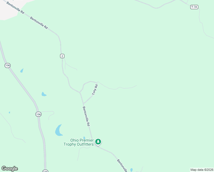 map of restaurants, bars, coffee shops, grocery stores, and more near 160 Tony Road in West Union